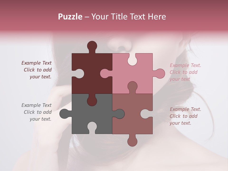 Girls Face Hd PowerPoint Template