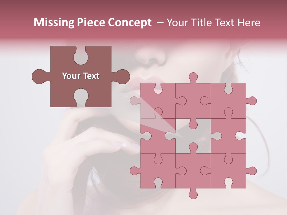 Girls Face Hd PowerPoint Template