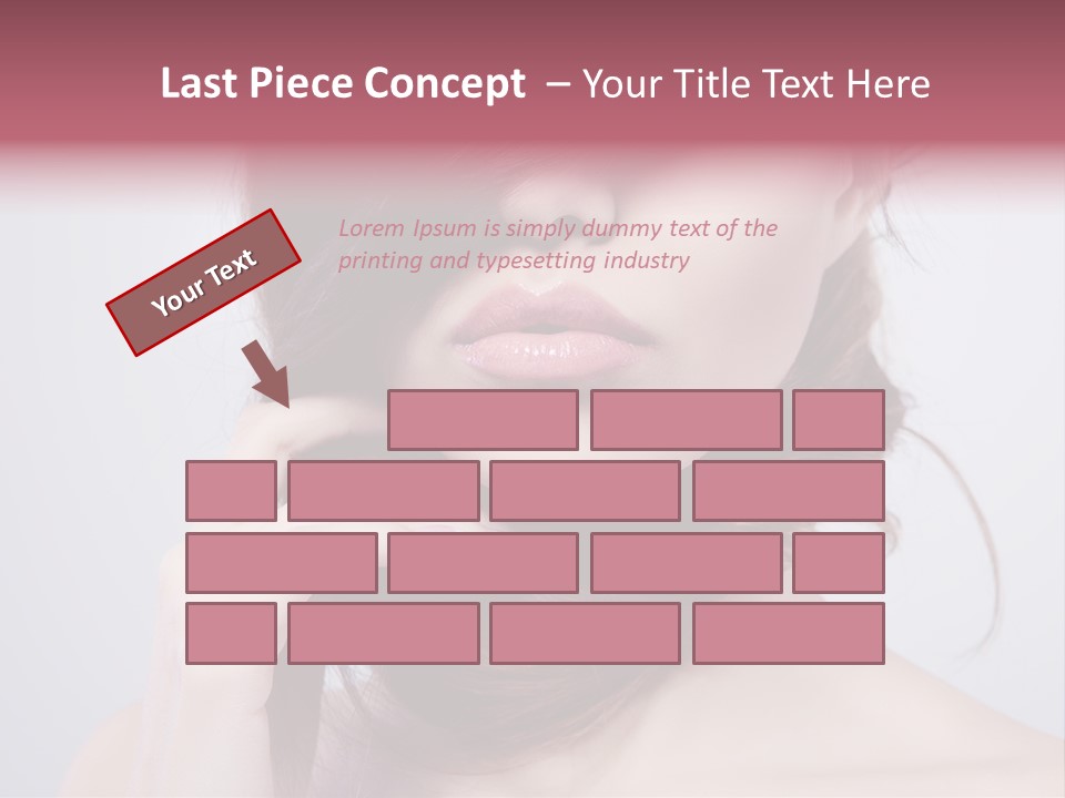 Girls Face Hd PowerPoint Template