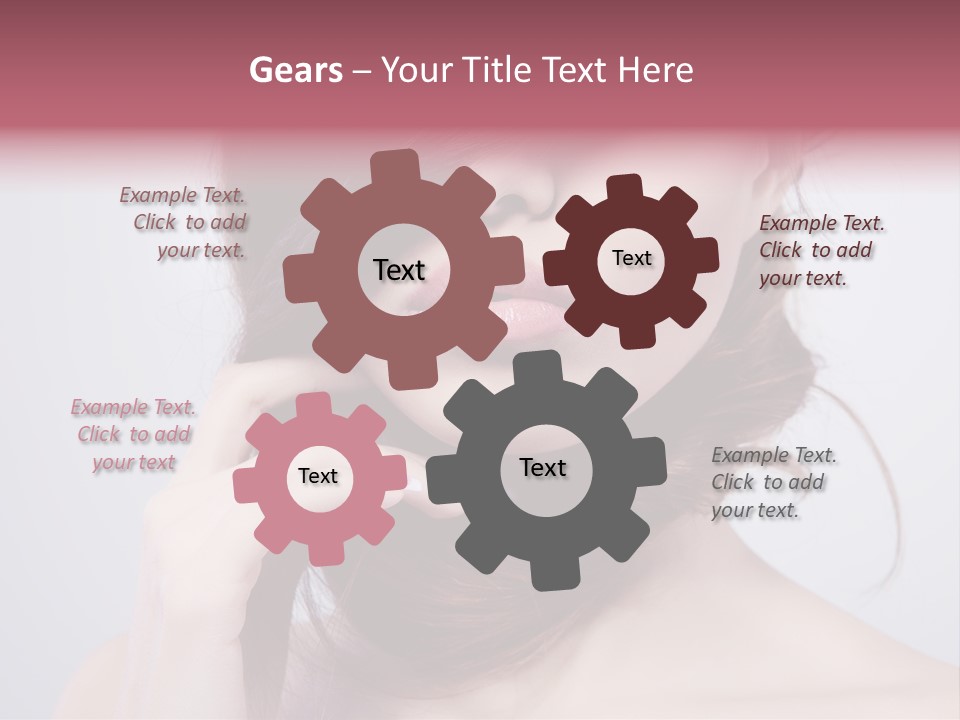 Girls Face Hd PowerPoint Template