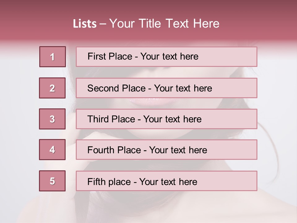 Girls Face Hd PowerPoint Template