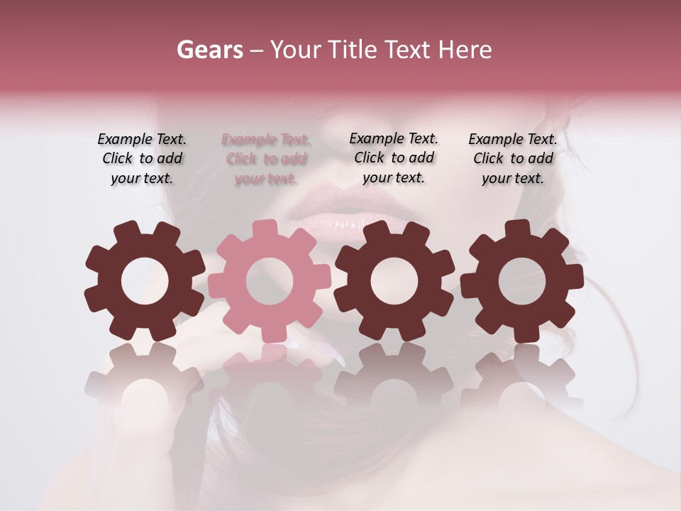 Girls Face Hd PowerPoint Template