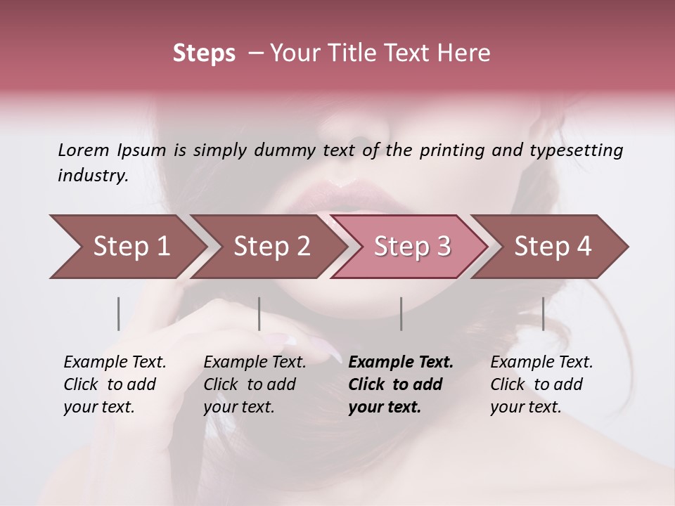 Girls Face Hd PowerPoint Template