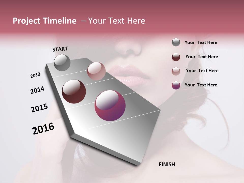 Girls Face Hd PowerPoint Template