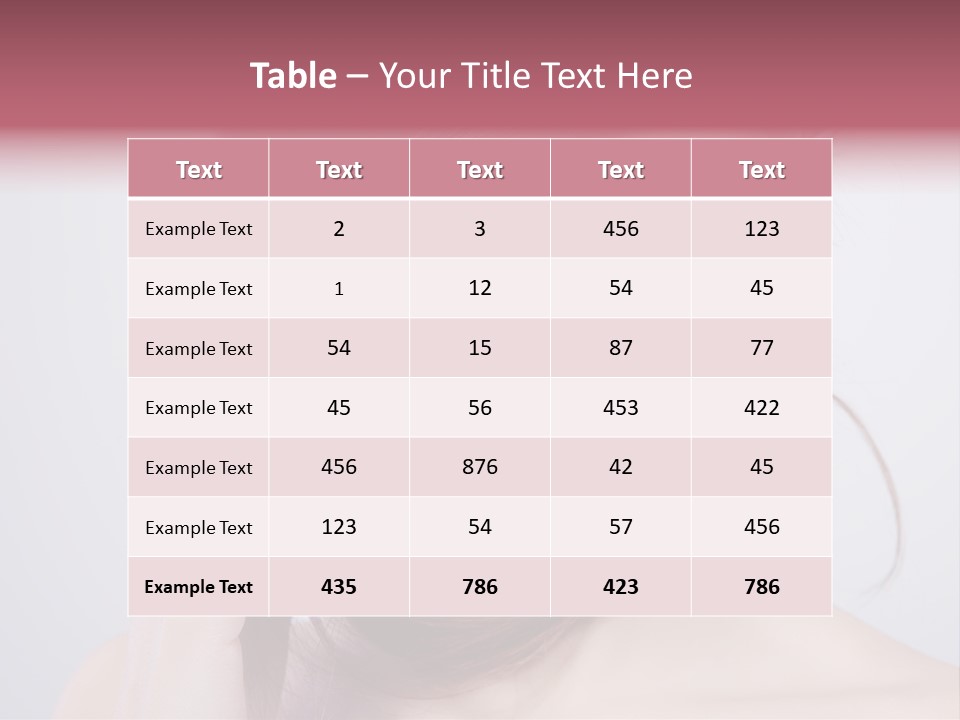 Girls Face Hd PowerPoint Template