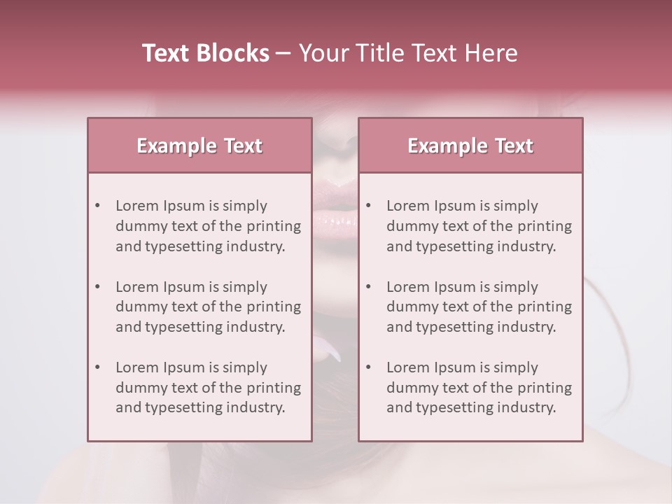 Girls Face Hd PowerPoint Template
