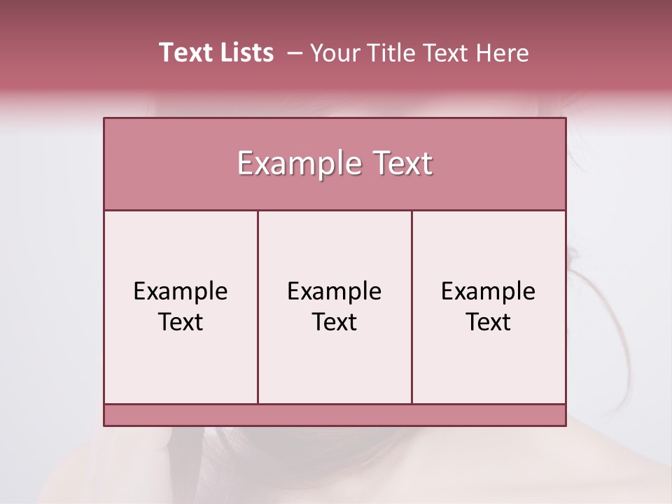 Girls Face Hd PowerPoint Template