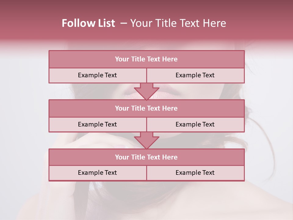 Girls Face Hd PowerPoint Template