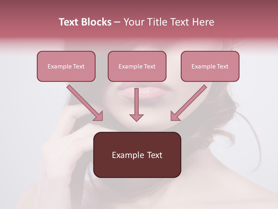 Girls Face Hd PowerPoint Template