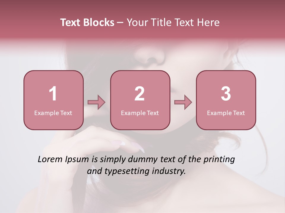 Girls Face Hd PowerPoint Template