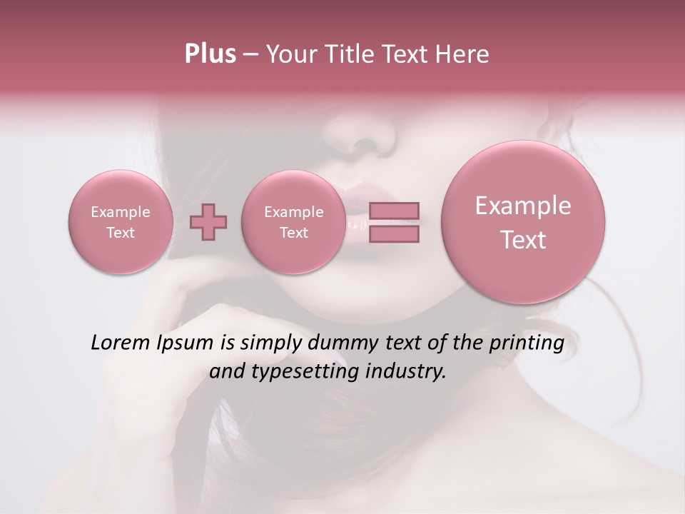 Girls Face Hd PowerPoint Template