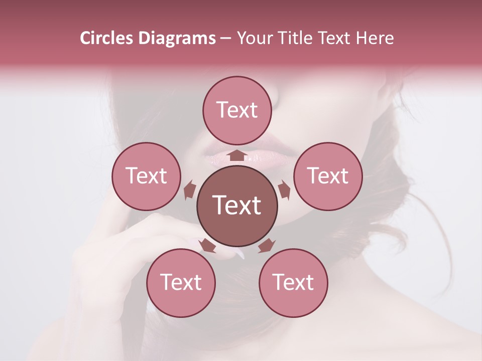 Girls Face Hd PowerPoint Template