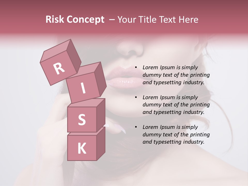 Girls Face Hd PowerPoint Template