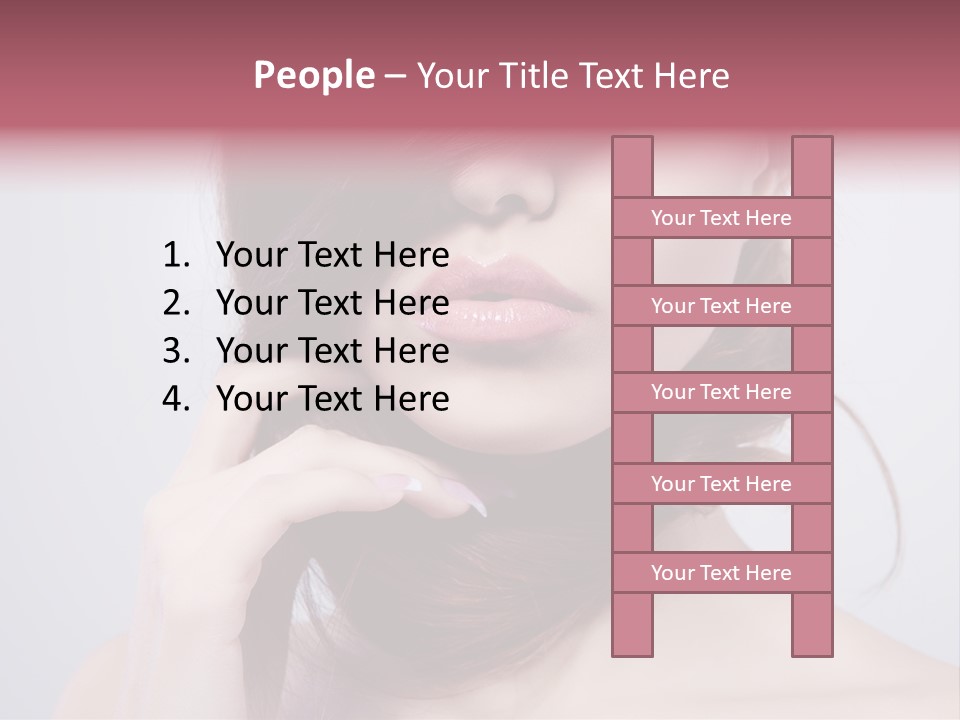Girls Face Hd PowerPoint Template