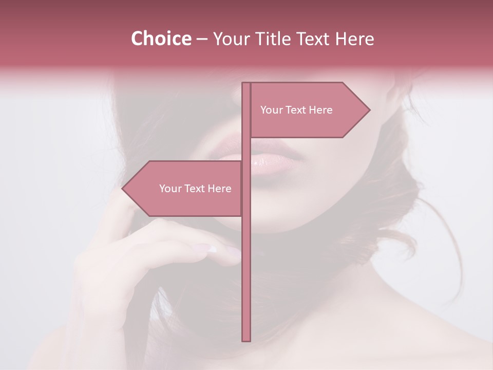Girls Face Hd PowerPoint Template