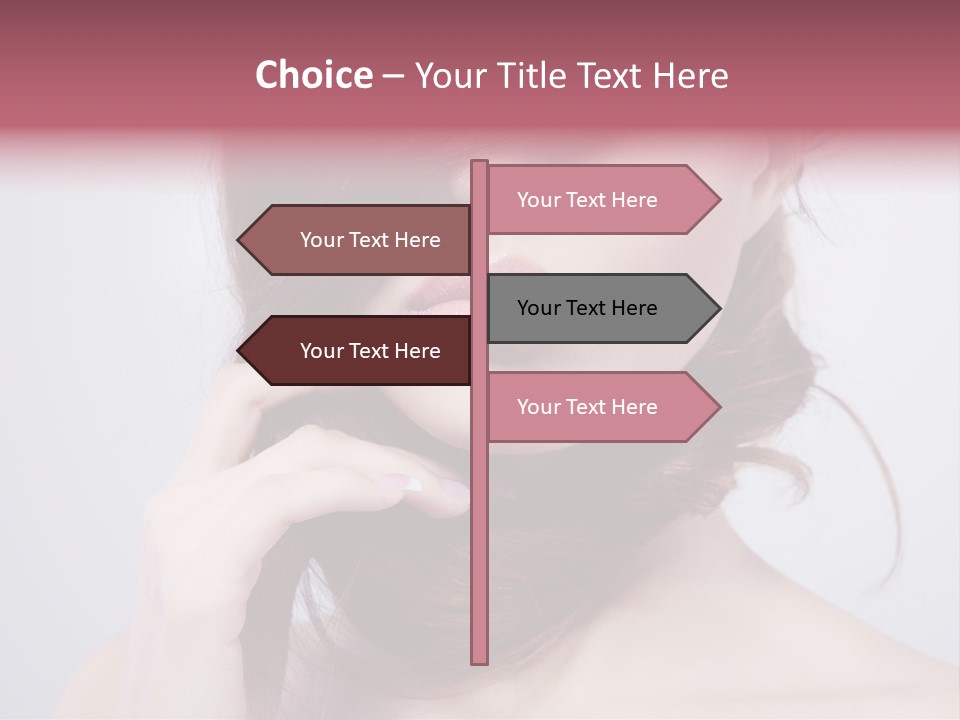 Girls Face Hd PowerPoint Template