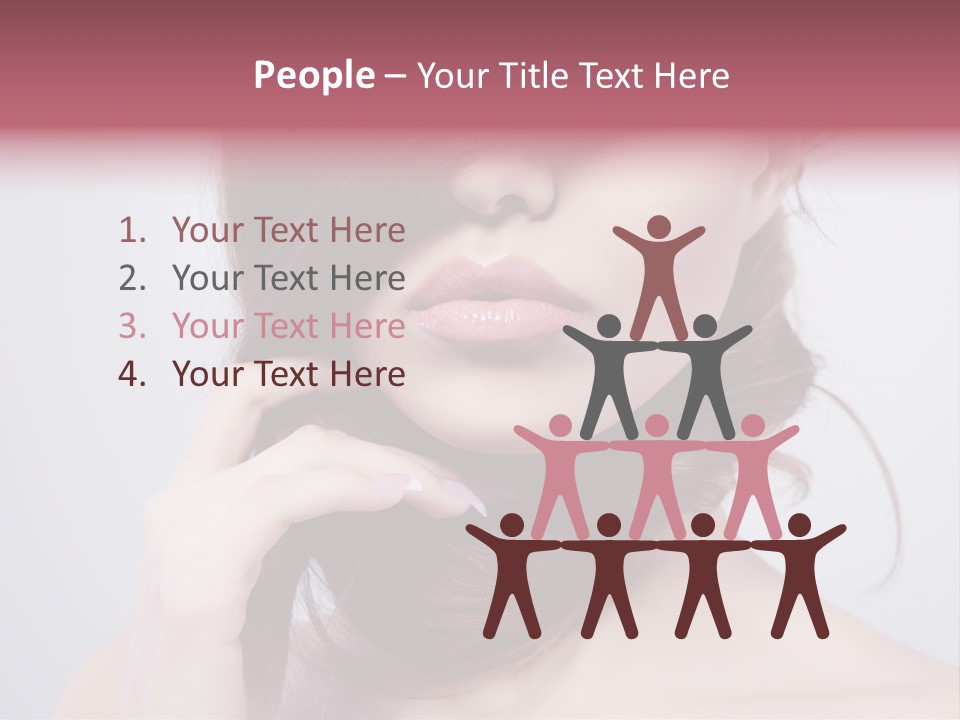 Girls Face Hd PowerPoint Template