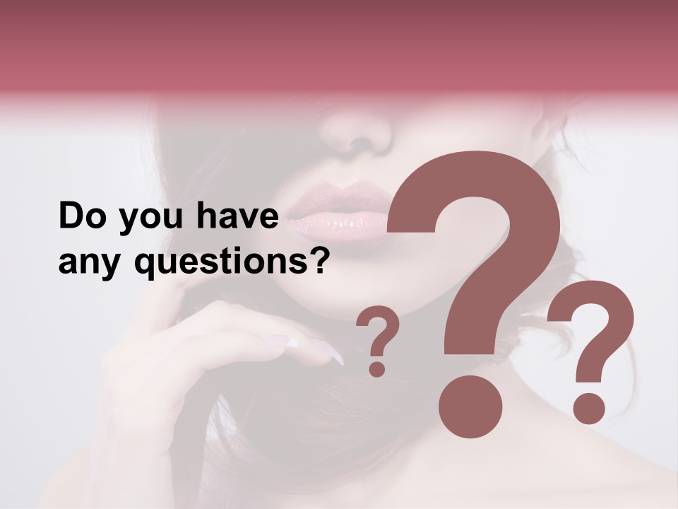 Girls Face Hd PowerPoint Template