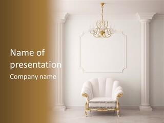 Classic Hall Interior PowerPoint Template