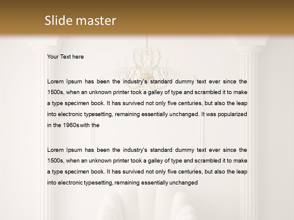 Classic Hall Interior PowerPoint Template