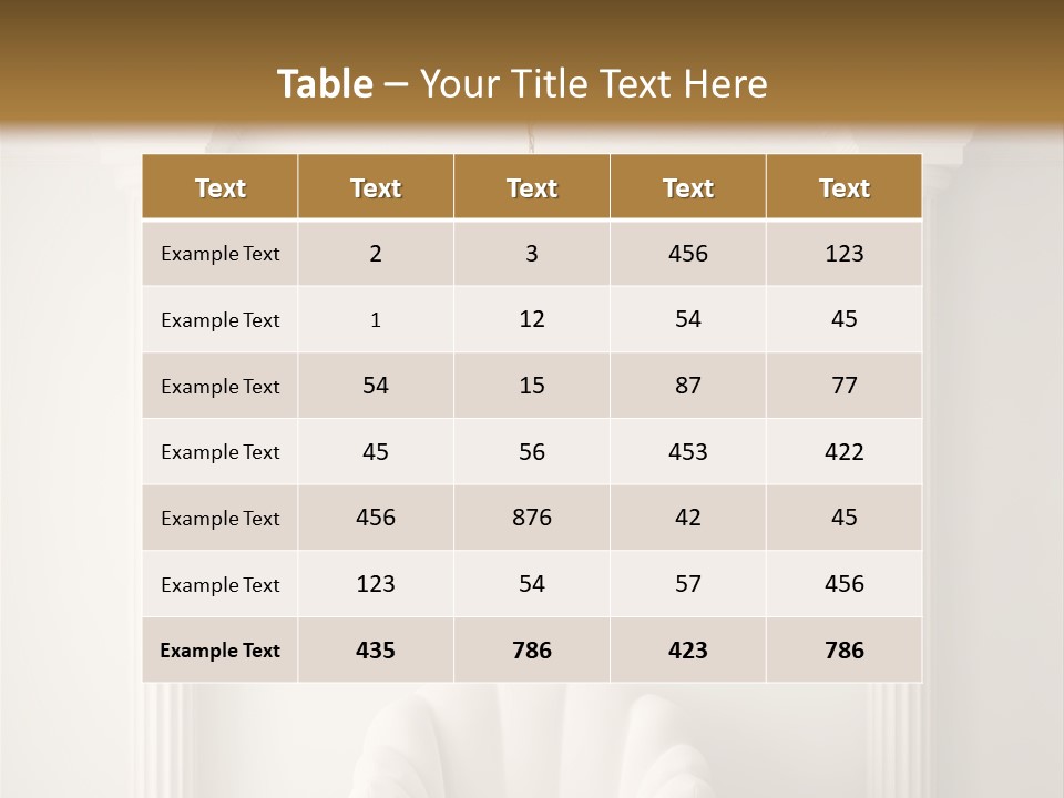 Classic Hall Interior PowerPoint Template