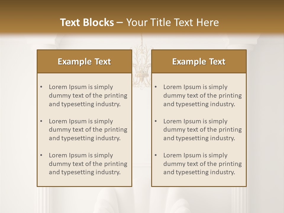 Classic Hall Interior PowerPoint Template