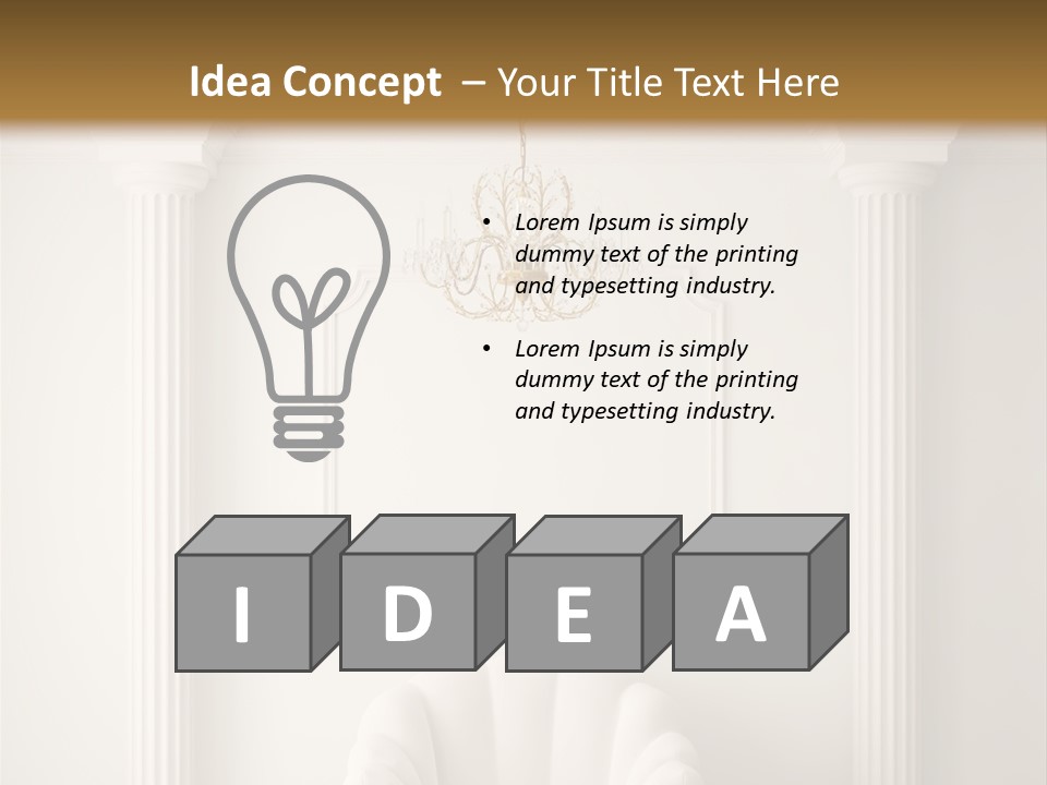 Classic Hall Interior PowerPoint Template