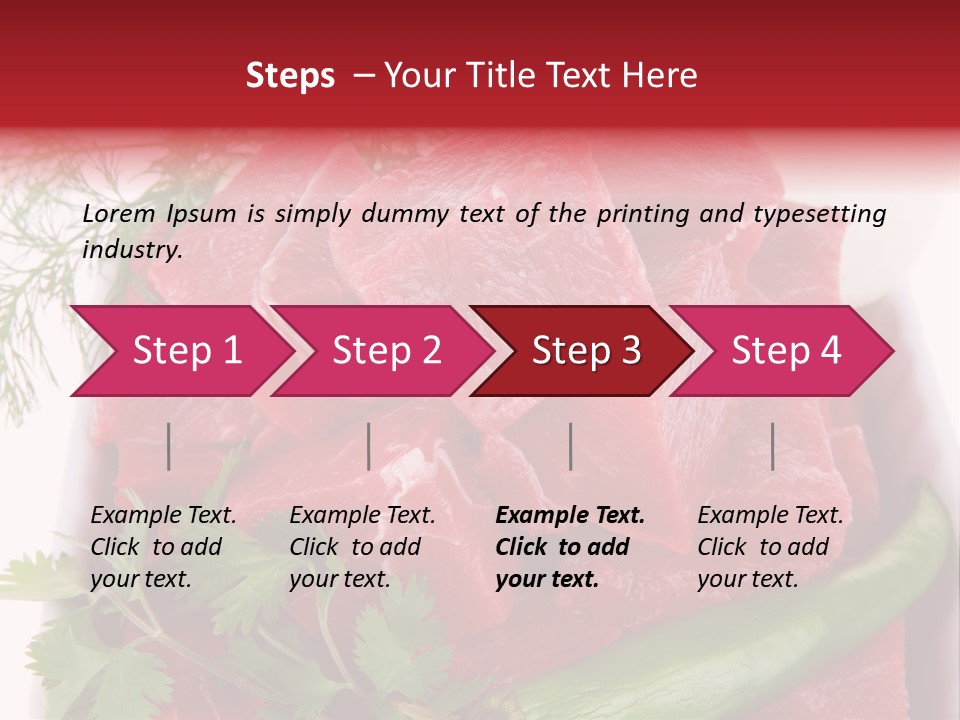 Cow Meat PowerPoint Template