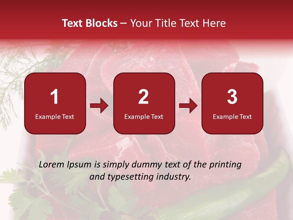 Cow Meat PowerPoint Template