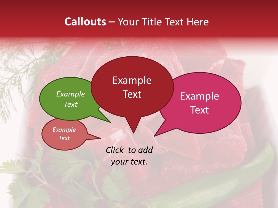 Cow Meat PowerPoint Template