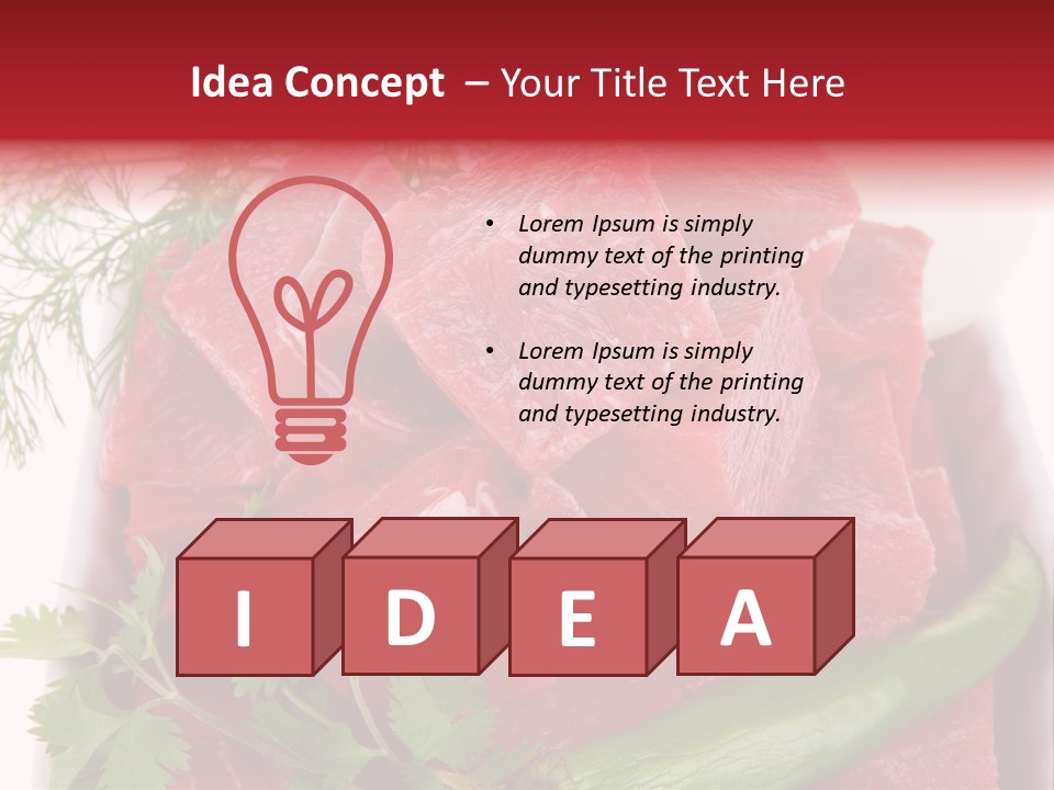 Cow Meat PowerPoint Template