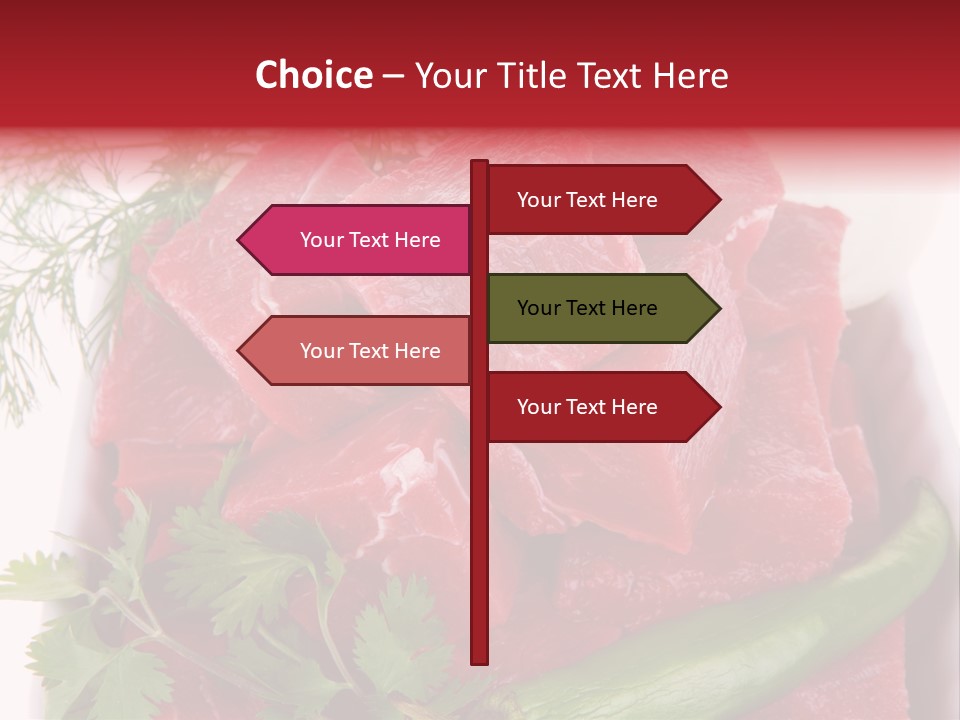 Cow Meat PowerPoint Template