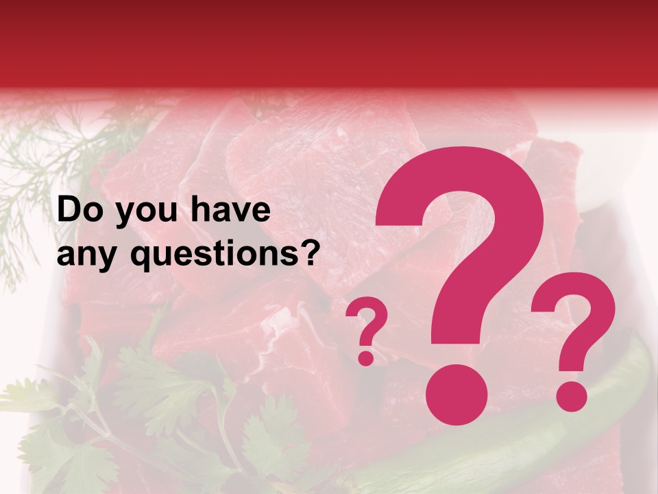 Cow Meat PowerPoint Template