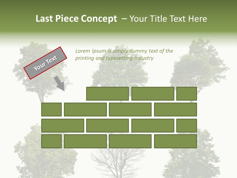 Trees With White Background PowerPoint Template