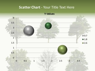 Trees With White Background PowerPoint Template