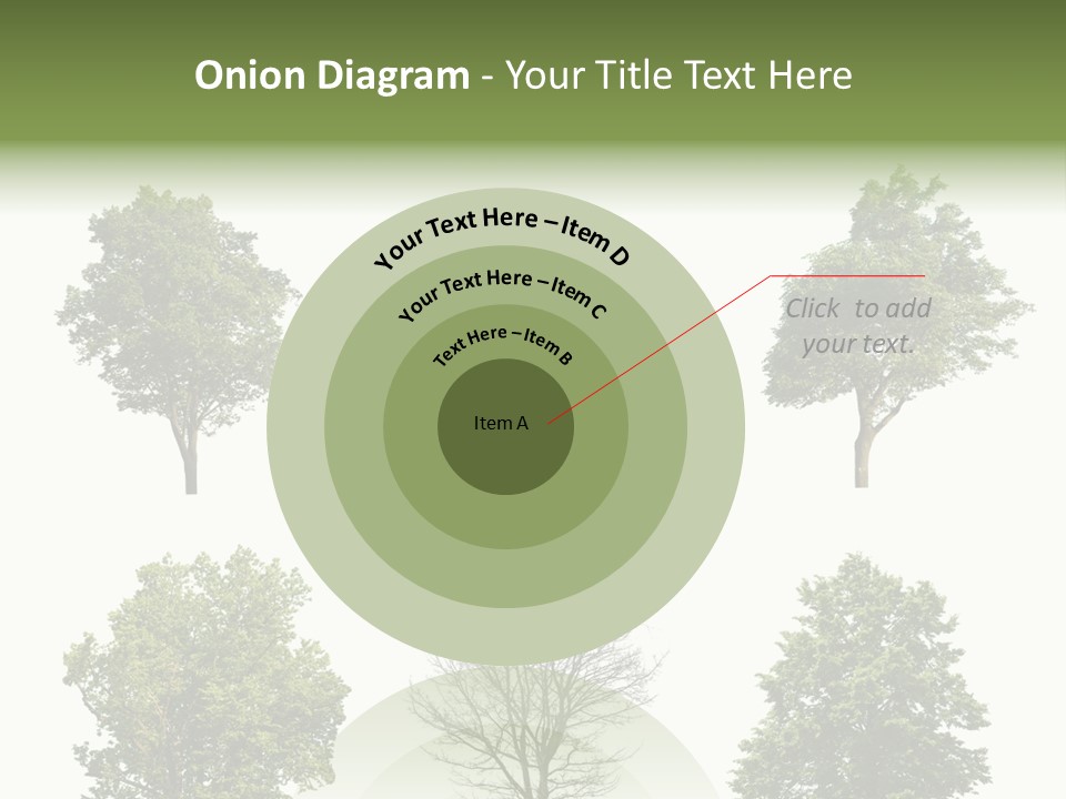 Trees With White Background PowerPoint Template