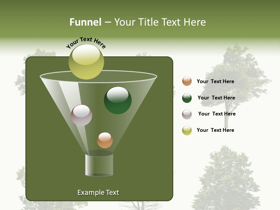 Trees With White Background PowerPoint Template