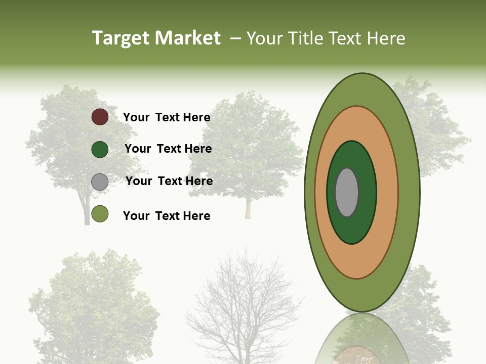 Trees With White Background PowerPoint Template