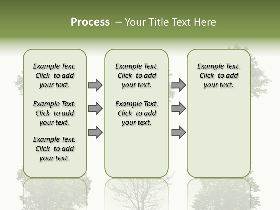 Trees With White Background PowerPoint Template