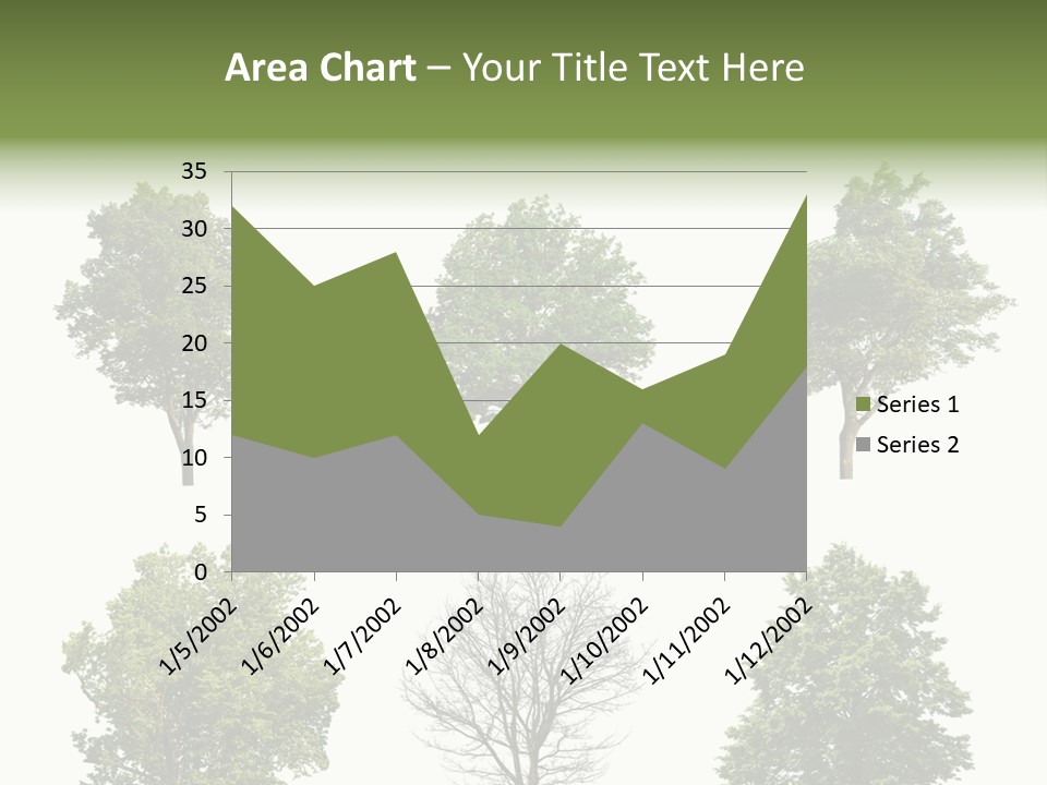 Trees With White Background PowerPoint Template