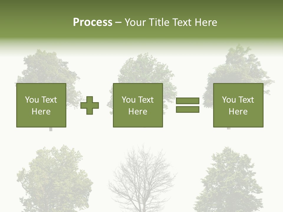 Trees With White Background PowerPoint Template