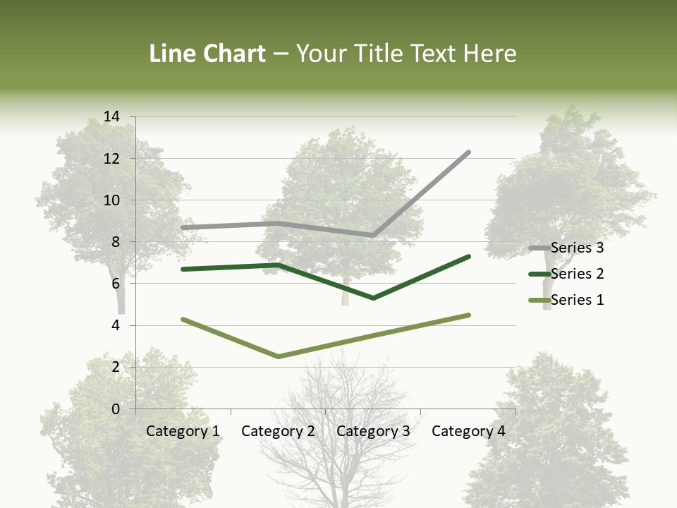 Trees With White Background PowerPoint Template