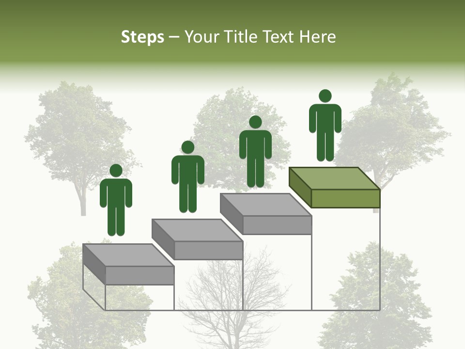 Trees With White Background PowerPoint Template