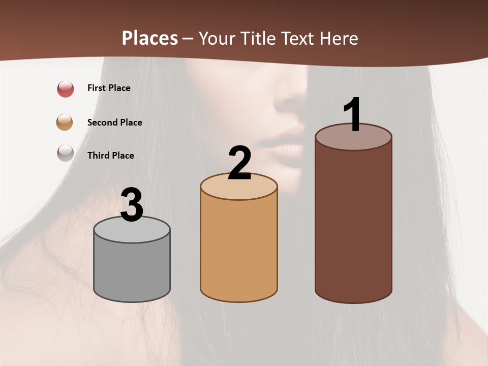 Make Up Hair Eyes PowerPoint Template