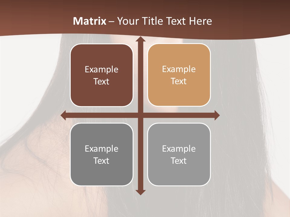 Make Up Hair Eyes PowerPoint Template