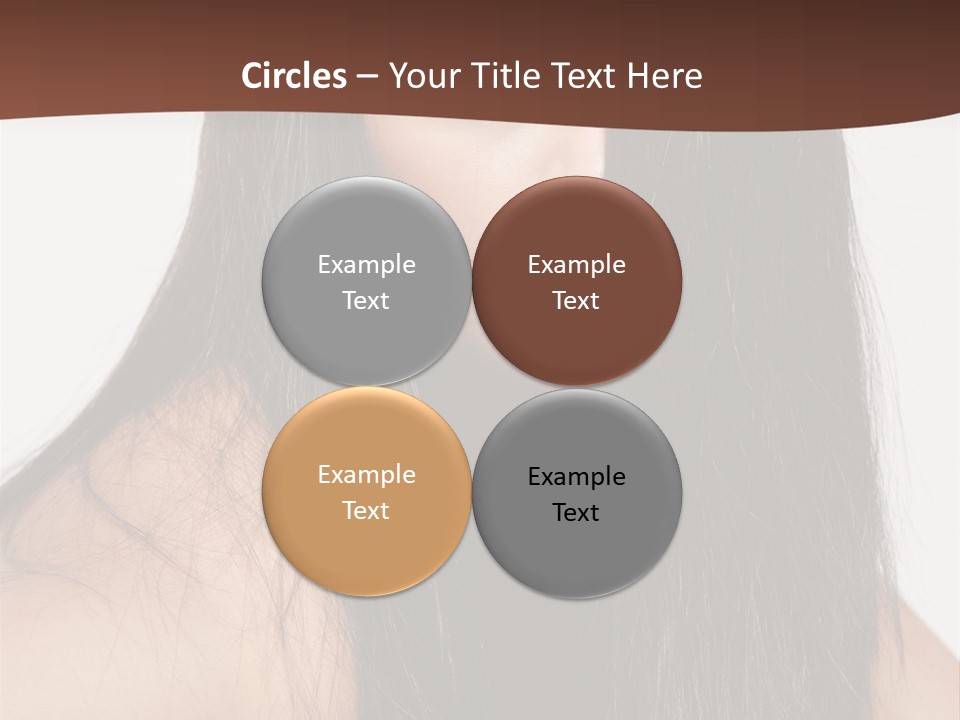 Make Up Hair Eyes PowerPoint Template