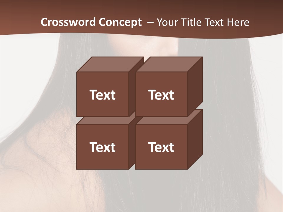 Make Up Hair Eyes PowerPoint Template