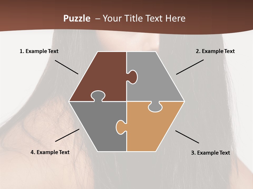 Make Up Hair Eyes PowerPoint Template