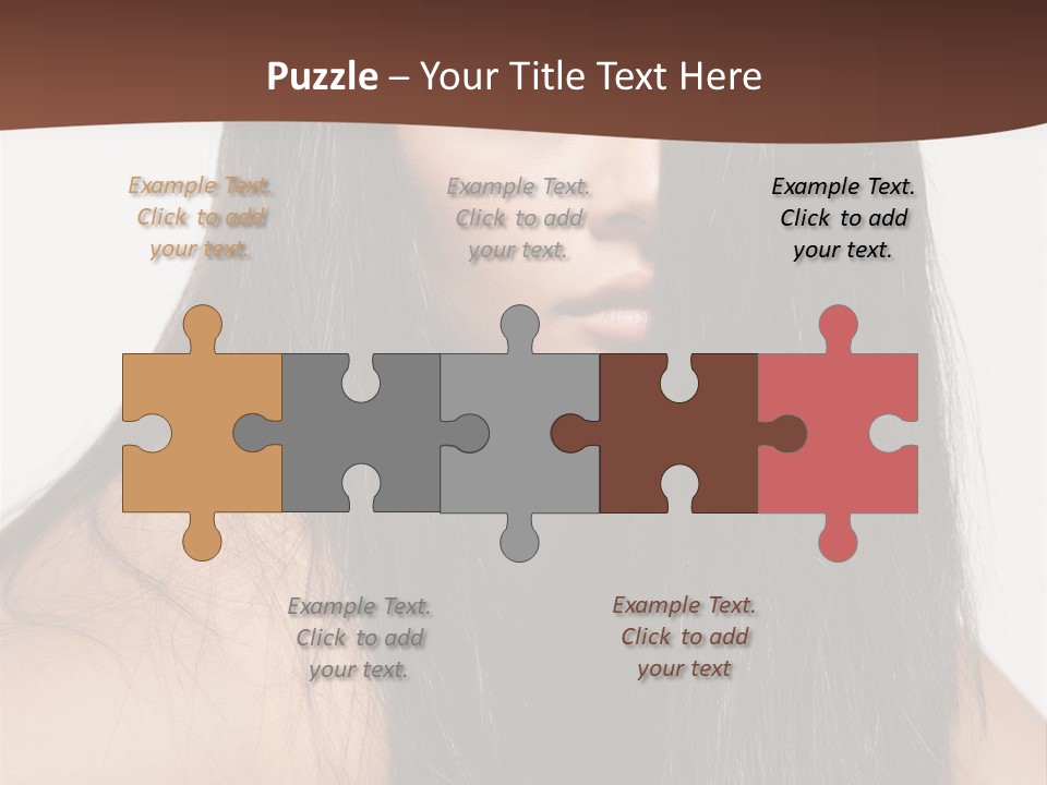 Make Up Hair Eyes PowerPoint Template