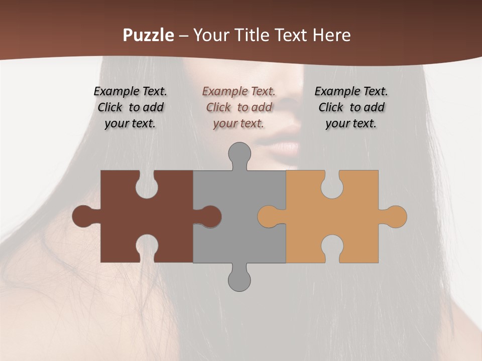 Make Up Hair Eyes PowerPoint Template